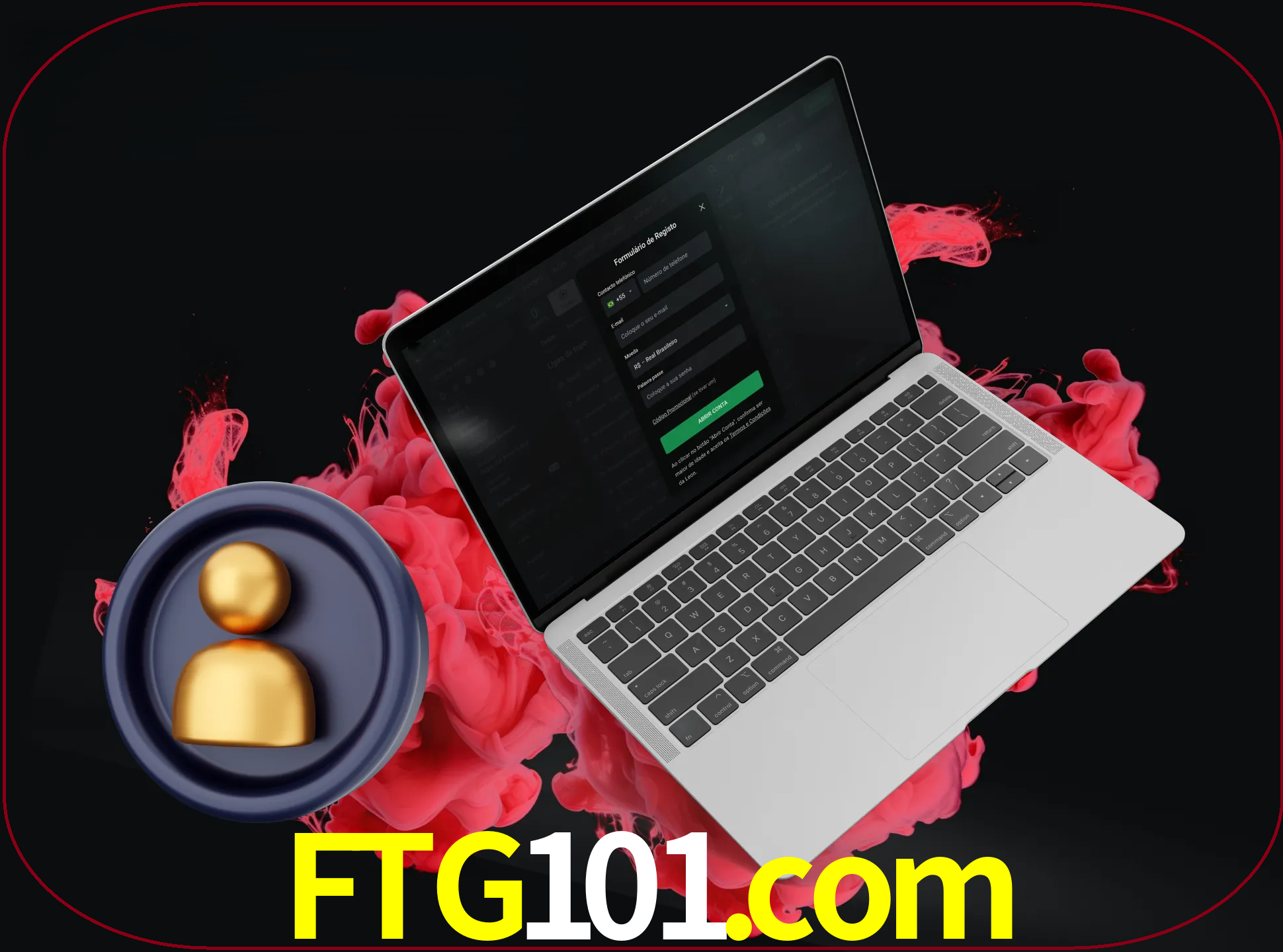 No cabeçalho do site ftg101, clique no botão que o levará a um formulário especial onde terá de introduzir as suas informações actuais.