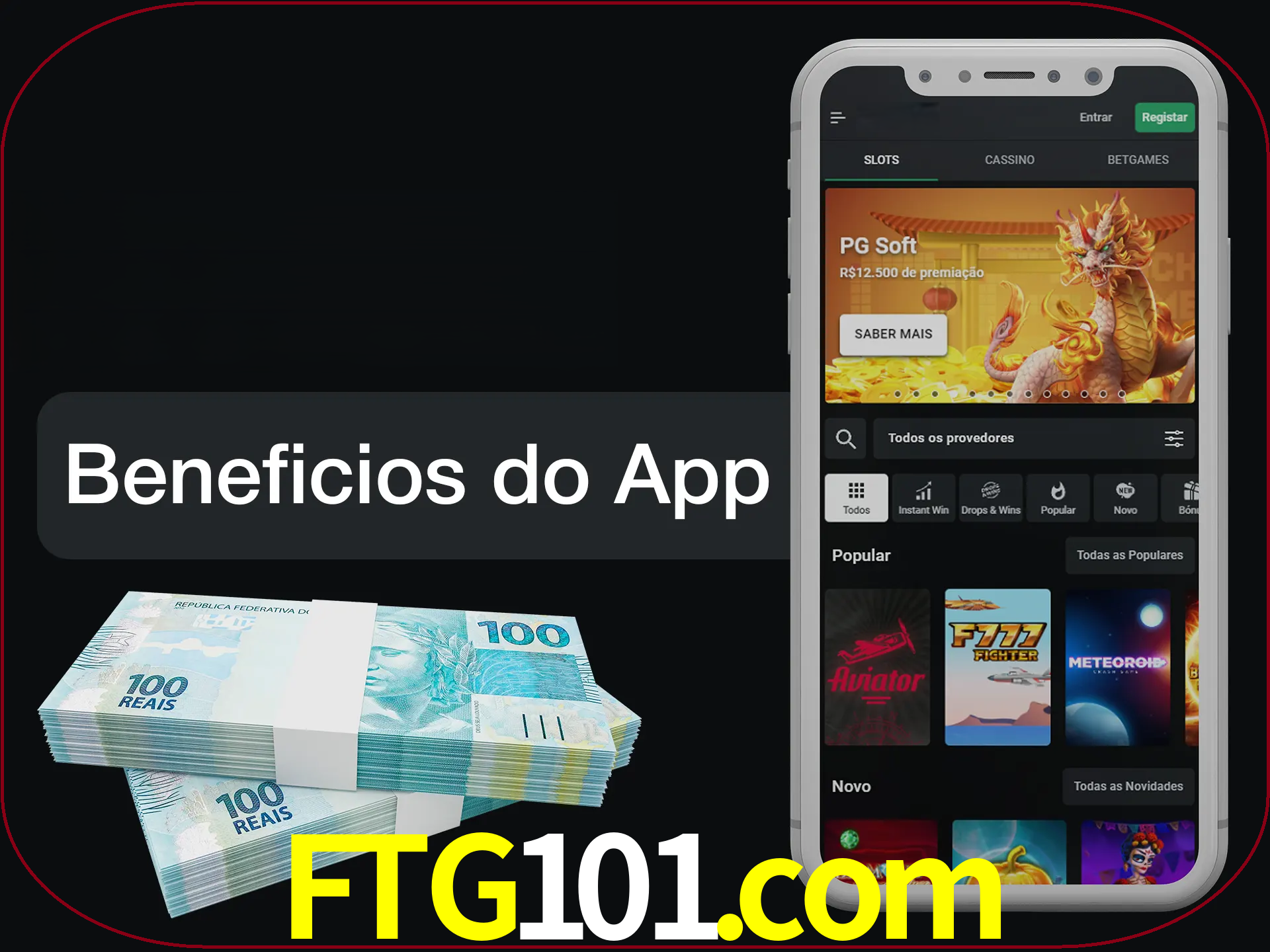 Obtenha todos os benefícios usando o aplicativo.