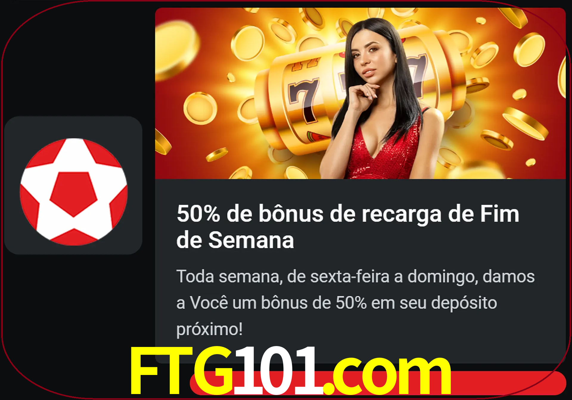 Volte a cada semana para receber novos bônus em dinheiro.