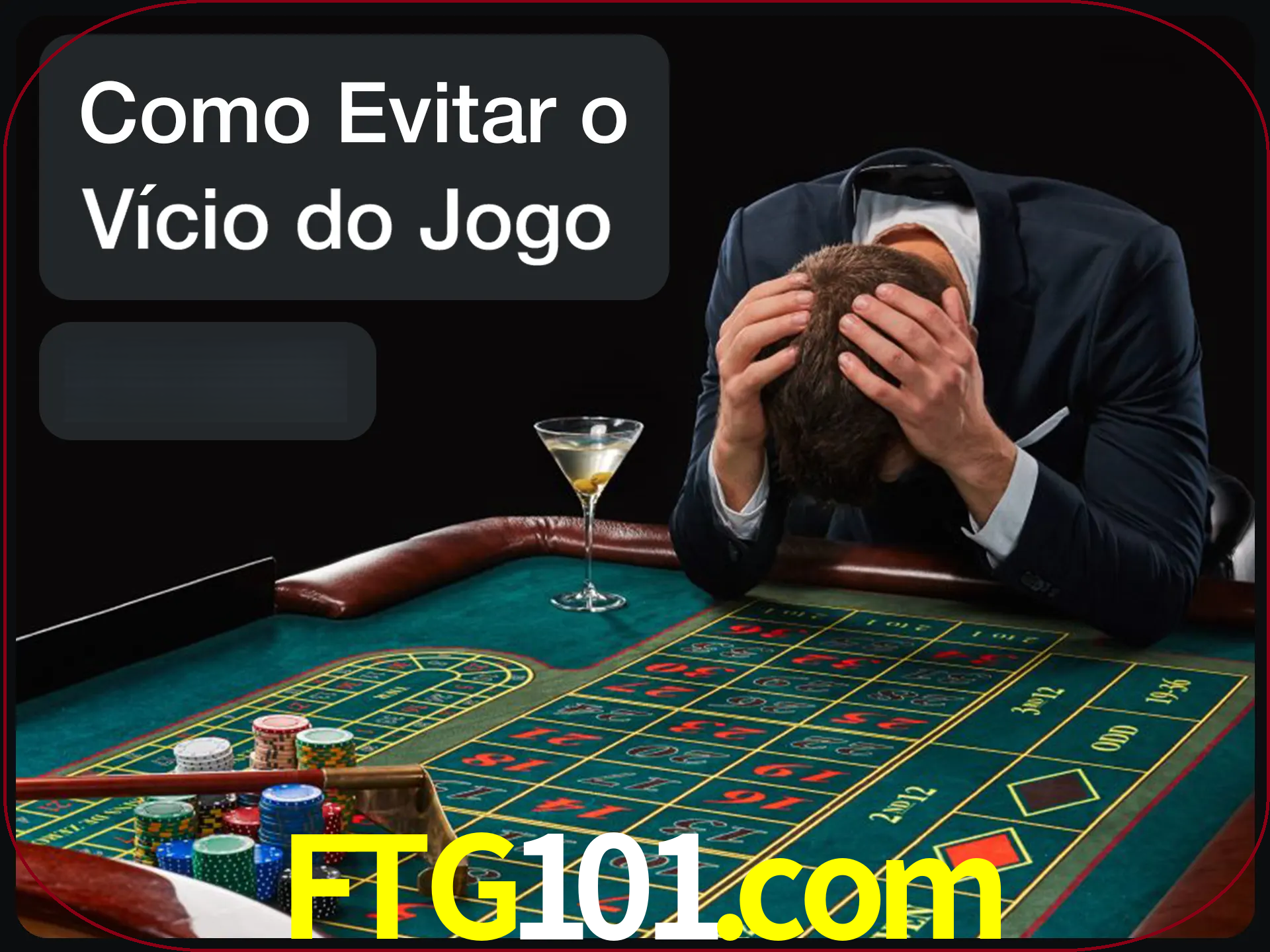 Você é responsável por cada uma de suas apostas.